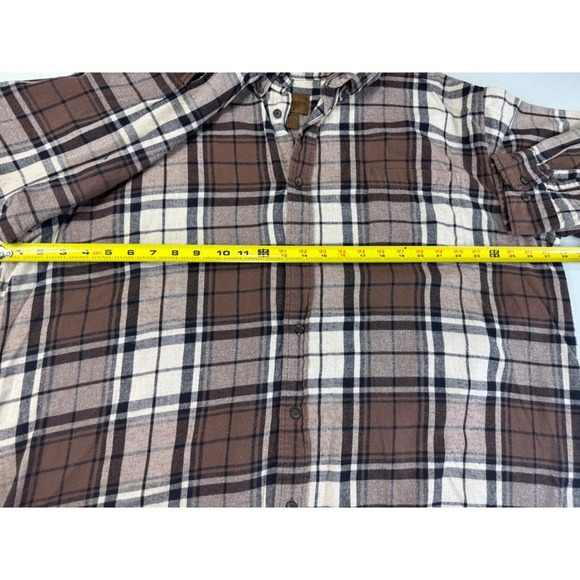 S john bay Plaid Flannel Button Up Long Sleeve Shirt Casual Outdoors - Picture 5 of 8